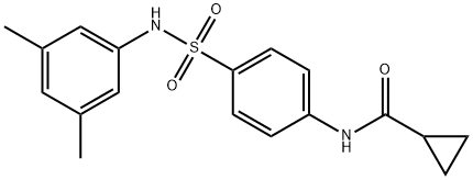 N-(4-{[(3,5-dimethylphenyl)amino]sulfonyl}phenyl)cyclopropanecarboxamide