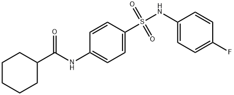 N-(4-{[(4-fluorophenyl)amino]sulfonyl}phenyl)cyclohexanecarboxamide