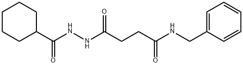 N-benzyl-4-[2-(cyclohexylcarbonyl)hydrazino]-4-oxobutanamide