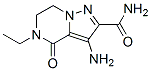 Pyrazolo[1,5-a]pyrazine-2-carboxamide, 3-amino-5-ethyl-4,5,6,7-tetrahydro-4-oxo- (9CI)