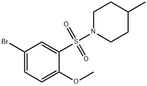 1-((5-溴-2-甲氧苯基)磺酰)-4-甲基哌啶