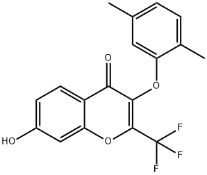 3-(2,5-dimethylphenoxy)-7-hydroxy-2-(trifluoromethyl)-4H-chromen-4-one