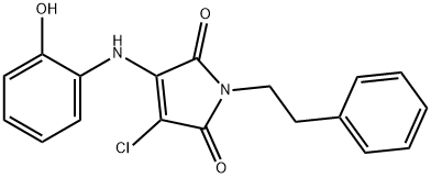 3-chloro-4-[(2-hydroxyphenyl)amino]-1-(2-phenylethyl)-1H-pyrrole-2,5-dione