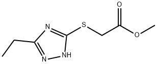 Acetic acid, [(5-ethyl-1H-1,2,4-triazol-3-yl)thio]-, methyl ester (9CI)