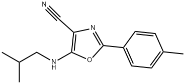 2-(4-methylphenyl)-5-[(2-methylpropyl)amino]-1,3-oxazole-4-carbonitrile