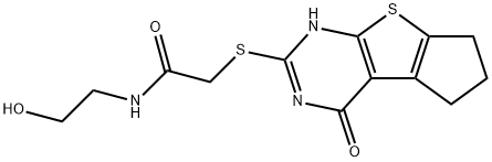N-(2-hydroxyethyl)-2-((4-oxo-3,5,6,7-tetrahydro-4H-cyclopenta[4,5]thieno[2,3-d]pyrimidin-2-yl)thio)acetamide