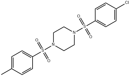 1-[(4-chlorophenyl)sulfonyl]-4-[(4-methylphenyl)sulfonyl]piperazine