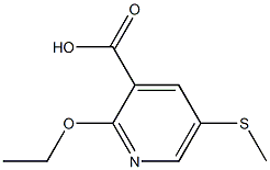 3-Pyridinecarboxylicacid,2-ethoxy-5-(methylthio)-(9CI)