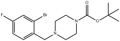 叔-丁基 4-(2-溴-4-氟苯甲基)哌嗪-1-羧酸酯
