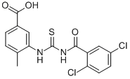 3-[[[(2,5-DICHLOROBENZOYL)AMINO]THIOXOMETHYL]AMINO]-4-METHYL-BENZOIC ACID