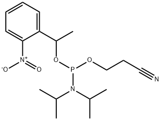 Phosphoramidous acid. N.N-bis(1-methylethyl)-. 2-cyanoethyl [1-(2-nitrophenyl)ethyl] ester)