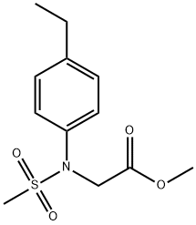 2-[(4-乙基苯基)-甲基磺酰基-氨基]乙酸甲酯