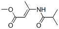 2-Butenoic  acid,  3-[(2-methyl-1-oxopropyl)amino]-,  methyl  ester