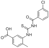 3-[[[(3-CHLOROBENZOYL)AMINO]THIOXOMETHYL]AMINO]-4-METHYL-BENZOIC ACID