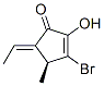 2-Cyclopenten-1-one, 3-bromo-5-ethylidene-2-hydroxy-4-methyl-, (4S,5E)- (9CI)