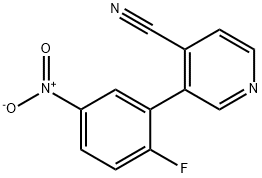 4-Pyridinecarbonitrile,  3-(2-fluoro-5-nitrophenyl)-