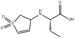 Butanoic acid, 2-[(2,3-dihydro-1,1-dioxido-3-thienyl)amino]-, (2S)- (9CI)