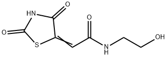Acetamide, 2-(2,4-dioxo-5-thiazolidinylidene)-N-(2-hydroxyethyl)- (9CI)