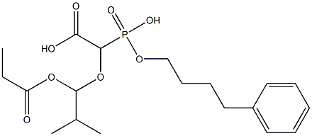 2-(2-Methyl-1-(propionyloxy)propoxy)-2-((4-phenylbutyl)hydrophosphoryl)acetic acid