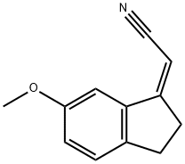 Acetonitrile, (2,3-dihydro-6-methoxy-1H-inden-1-ylidene)-, (2Z)- (9CI)
