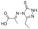 Propanoic acid, 2-[(3-ethyl-1,5-dihydro-5-thioxo-4H-1,2,4-triazol-4-yl)imino]- (9CI)