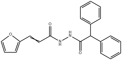 (2E)-N'-(diphenylacetyl)-3-(furan-2-yl)prop-2-enehydrazide