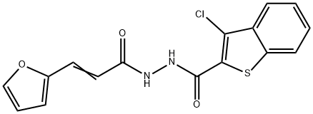 3-chloro-N'-[(2E)-3-(furan-2-yl)prop-2-enoyl]-1-benzothiophene-2-carbohydrazide