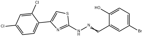 4-bromo-2-[(E)-{2-[4-(2,4-dichlorophenyl)-1,3-thiazol-2-yl]hydrazinylidene}methyl]phenol