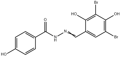 N'-(3,5-dibromo-2,4-dihydroxybenzylidene)-4-hydroxybenzohydrazide