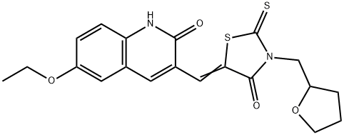 (Z)-5-((6-ethoxy-2-oxo-1,2-dihydroquinolin-3-yl)methylene)-3-((tetrahydrofuran-2-yl)methyl)-2-thioxothiazolidin-4-one