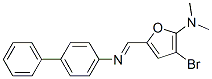 2-Furanamine,  5-[([1,1-biphenyl]-4-ylimino)methyl]-3-bromo-N,N-dimethyl-