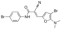 2-Propenamide,  3-[4-bromo-5-(dimethylamino)-2-furanyl]-N-(4-bromophenyl)-2-cyano-