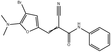 2-Propenamide,  3-[4-bromo-5-(dimethylamino)-2-furanyl]-2-cyano-N-phenyl-