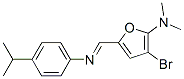 2-Furanamine,  3-bromo-N,N-dimethyl-5-[[[4-(1-methylethyl)phenyl]imino]methyl]-