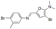 2-Furanamine,  3-bromo-5-[[(4-bromo-3-methylphenyl)imino]methyl]-N,N-dimethyl-