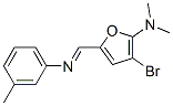 2-Furanamine,  3-bromo-N,N-dimethyl-5-[[(3-methylphenyl)imino]methyl]-
