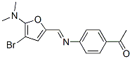 Ethanone,  1-[4-[[[4-bromo-5-(dimethylamino)-2-furanyl]methylene]amino]phenyl]-