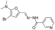 3-Pyridinecarboxylic  acid,  [[4-bromo-5-(dimethylamino)-2-furanyl]methylene]hydrazide  (9CI)