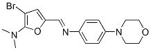 2-Furanamine,  3-bromo-N,N-dimethyl-5-[[[4-(4-morpholinyl)phenyl]imino]methyl]-
