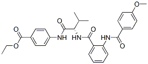 Benzoic acid, 4-[[(2S)-2-[[2-[(4-methoxybenzoyl)amino]benzoyl]amino]-3-methyl-1-oxobutyl]amino]-, ethyl ester (9CI)