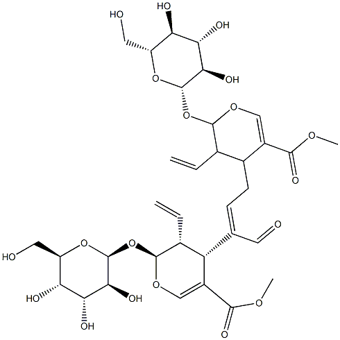 (2S,2'S,3R,3'R,4R,4'S)-4,4'-[(1E)-1-甲酰基-1-丙烯基-1,3-二基]双[3-乙烯基-2-(BETA-D-吡喃葡萄糖基氧基)-3,4-二氢-2H-吡喃-5-羧酸]二甲酯