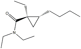 Cyclopropanecarboxamide, 2-butyl-N,N,1-triethyl-, (1R,2R)-rel- (9CI)