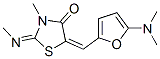 4-Thiazolidinone,  5-[[5-(dimethylamino)-2-furanyl]methylene]-3-methyl-2-(methylimino)-