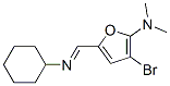 2-Furanamine,  3-bromo-5-[(cyclohexylimino)methyl]-N,N-dimethyl-