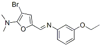 2-Furanamine,  3-bromo-5-[[(3-ethoxyphenyl)imino]methyl]-N,N-dimethyl-