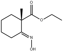 Cyclohexanecarboxylic acid, 2-(hydroxyimino)-1-methyl-, ethyl ester, (1S,2E)-