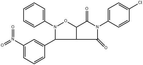 5-(4-chlorophenyl)-3-(3-nitrophenyl)-2-phenyltetrahydro-4H-pyrrolo[3,4-d]isoxazole-4,6(5H)-dione