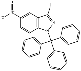 3-碘-5-硝基-1-三苯甲基-1H-吲唑