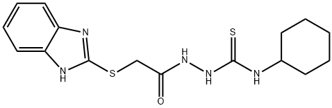 2-(2-((1H-苯并[D]咪唑-2-基)硫代)乙酰基)-N-环己基肼-1-硫代碳酰胺