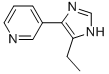 Pyridine,  3-(5-ethyl-1H-imidazol-4-yl)-  (9CI)